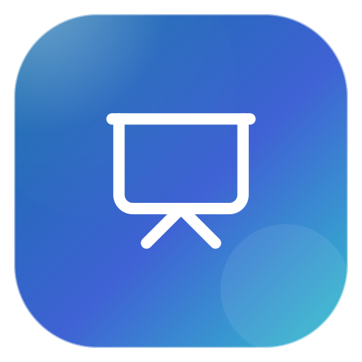 Microsoft PowerPoint presentation and recording icon