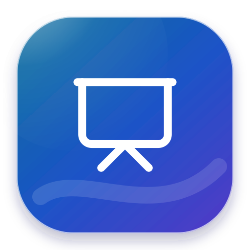 Microsoft PowerPoint enterprise presentation and recording icon
