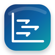 Gantt chart scheduling icon