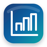 Visual project reporting icon