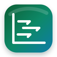 Gantt chart scheduling icon