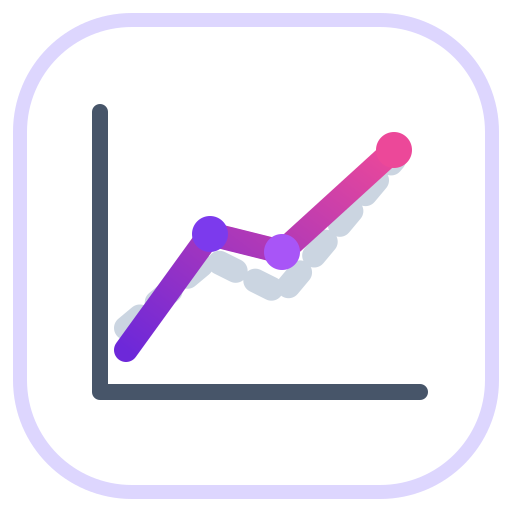 Project baseline and variance tracking icon