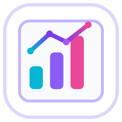 Project dashboard and burndown reporting icon