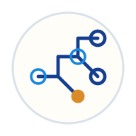 Advanced analytics integration icon