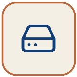 Storage requirement icon