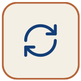 Database resilience icon