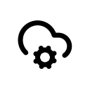 Hybrid cloud management icon