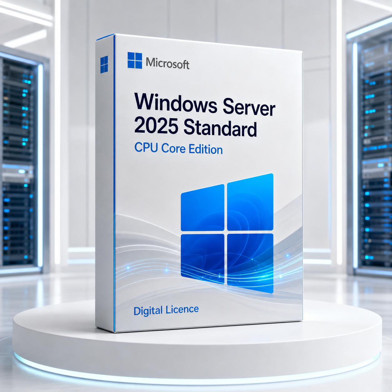 Microsoft Windows Server 2025 Standard CPU Core Edition digital licence product presentation